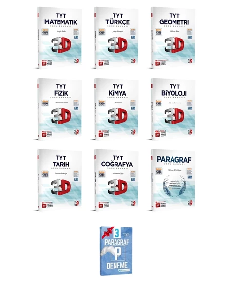TYT Tüm Dersler Soru Bankası Seti ( 9 Kitap ) ürün görseli 1