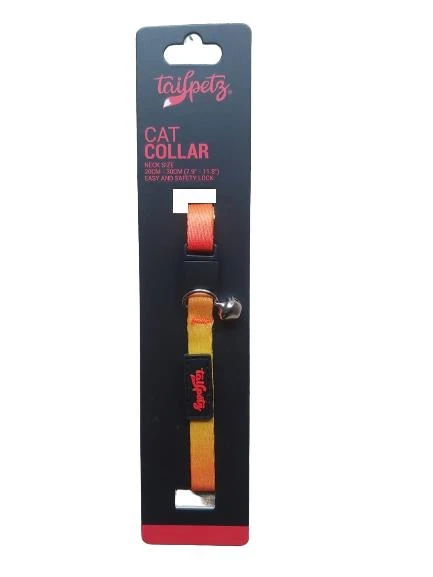 Tailpetz Cat Color Easy & Safety Lock Sun Ayarlanır Kedi Boyun Tasması ürün görseli 1