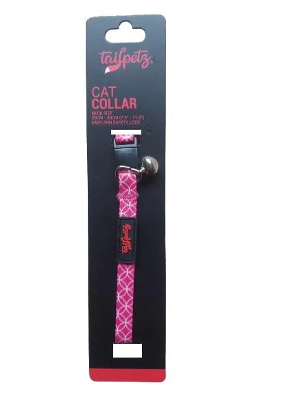 Tailpetz Cat Color Easy & Safety Lock Tile Ayarlanır Kedi Boyun Tasması ürün görseli 1