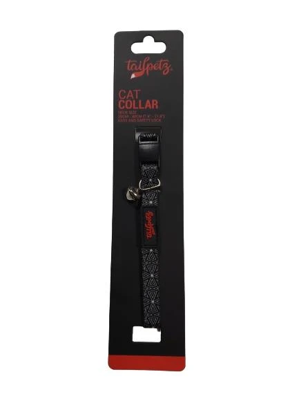 Tailpetz Cat Color Easy & Safety Lock Gothic Ayarlanır Kedi Boyun Tasması ürün görseli 1