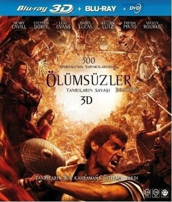 Immortals - Ölümsüzler 3D Blu-Ray + DVD ürün görseli 1