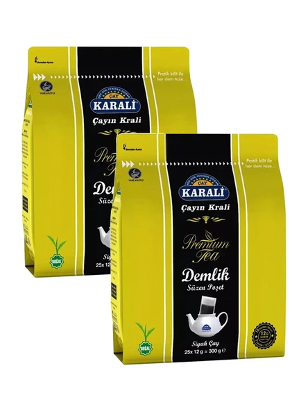 Karali Çay Premium Demlik Poşet Siyah Çay 25 Li 2 Adet ürün görseli 1