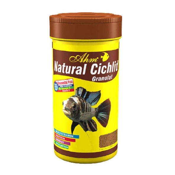 Ahm Natural Cichlid Granulat 250 Ml  Skt:03/2028 ürün görseli 1