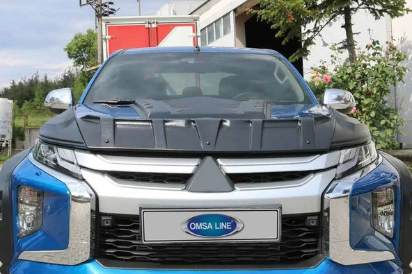 Mitsubishi L200 Dragon Ön Kaput Rüzgarlığı 3 Parça 2019-2023 Arası ürün görseli 1
