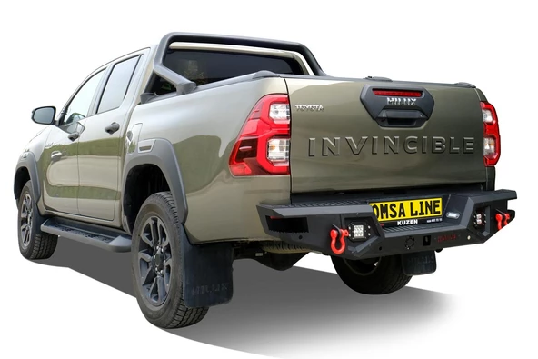 OMSA Toyota Hilux Dakar V2 Çelik Arka Tampon Ledli Sensörlü-Sensörsüz 2015 ve Sonrası ürün görseli 1