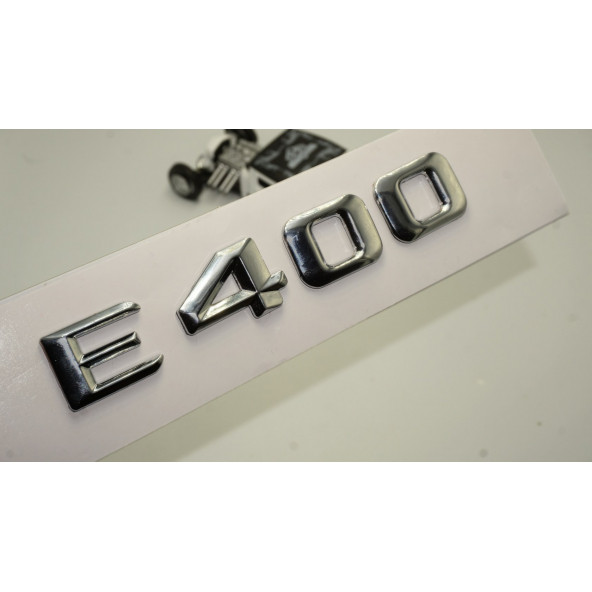 Benz E400 Bagaj Krom Metal 3M 3D Yazı Logo ürün görseli 1