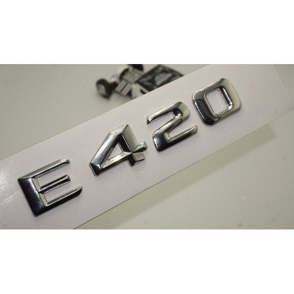 Benz E420 Bagaj Krom Metal 3M 3D Yazı Logo ürün görseli 1