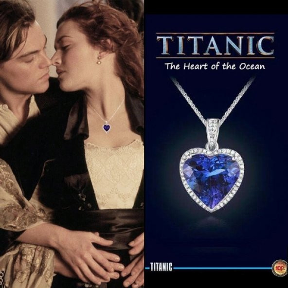 Day Titanic Kalp Okyanus Aşk Pırlanta Taş Görünümlü Hediye Kutulu ürün görseli 1