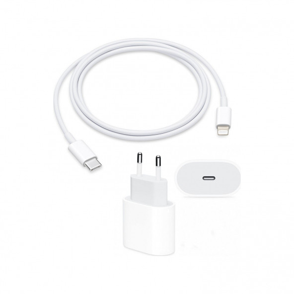 Orjinal Apple Iphone Se 20W Hızlı Şarj Aleti Seti Usb-C (542152791) ürün görseli 1