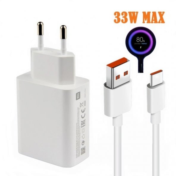 Orjinal Xiaomi Poco F1 Turbo 33W 5A Type-C Hızlı Şarj Cihazı ürün görseli 1