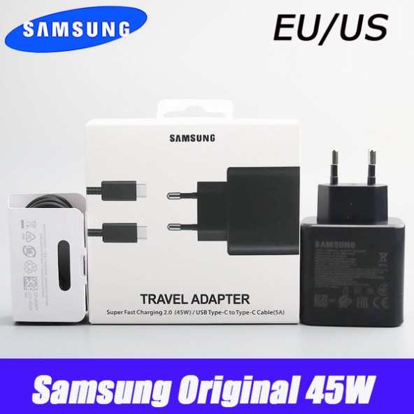 Samsung Galaxy S22 Ultra Orj 45W Type-C Hızlı Şarj Cihazı Siyah - Resim 4