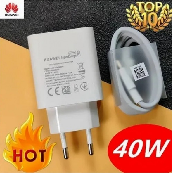 Huawei Super Charge 40W Hızlı Şarj Cihazı C-Type Kablo ürün görseli 1