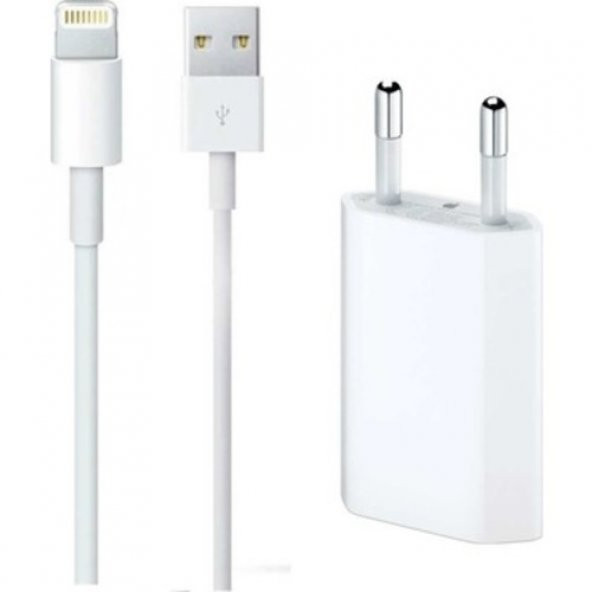 Orjinal Apple Iphone 8 Plus Usb 5W Şarj Cihaz Ve Kablosu 1 METRE KABLO ürün görseli 1