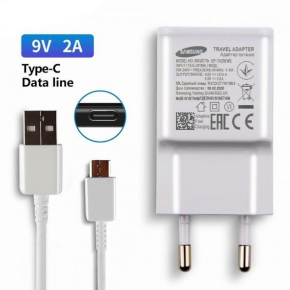 Orijinal Samsung A9 2018 Type-C 2A Hızlı Şarj Cihazı Ep-Ta20Ebe ürün görseli 1