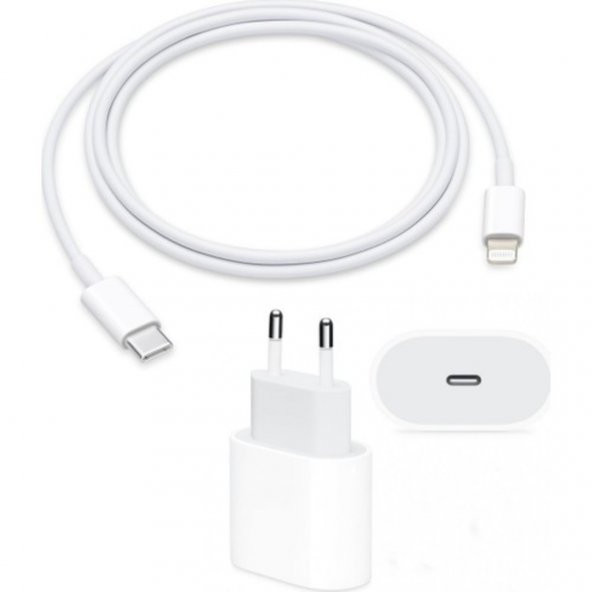 Orjinal Apple Iphone Xr 20W Hızlı Şarj Aleti Seti Usb-C A20WK0100 ürün görseli 1