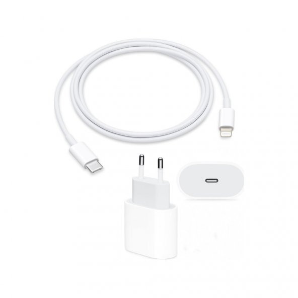 Apple Iphone Orjinal Şarj Aleti Cihazı + Usb Kablosu Orjinal (20W) ürün görseli 1