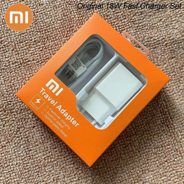 Xıaomı Redmi Note 7 Travel Charger 6 Hızlı Şarj Kafa+C Type Kablo ürün görseli 1