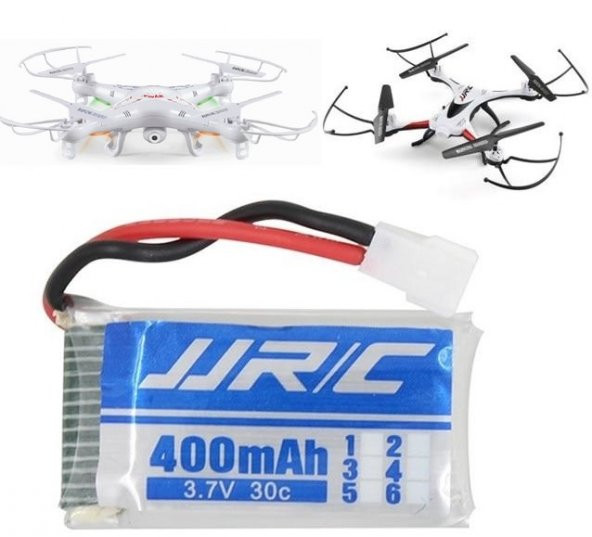 Jjrc Syma Drone Pili 3.7v Lipo 400mah X5 X5c H5c X5sc X5a ürün görseli 1