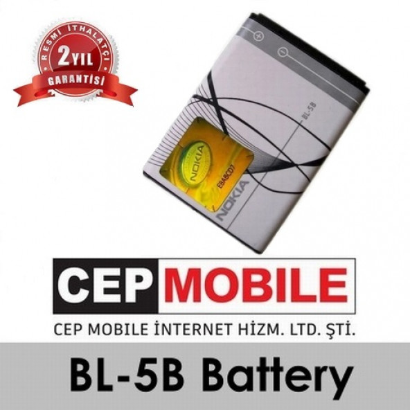 Bl-5B Pil 3.7V Cep Telefon Batarya Pil Garantili Faturalı ürün görseli 1