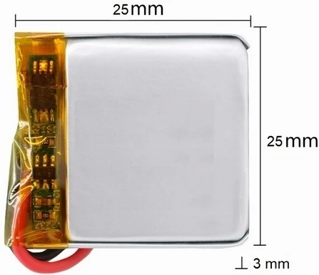 Mp3 Mp4 Akıllı Saat Pil 3.7V 200Mah Şarjlı Li-Polimer Batarya ürün görseli 1