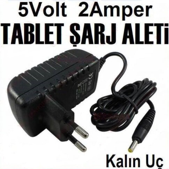 Tablet Pc Şarj Adaptörü 5 V 2 Amper Şok Fiyat ürün görseli 1