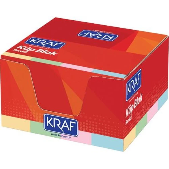 KRAF KUP BLOK RENKLI 8X8 CM (117G) ürün görseli 1