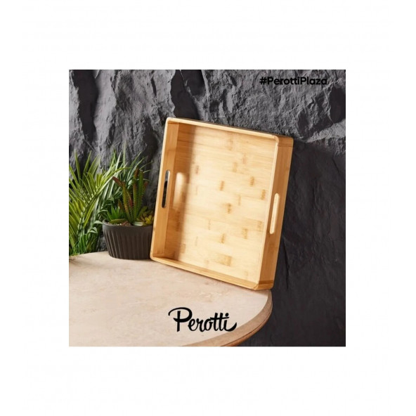 Tepsi Bamboo Kare 32x32cm 14660 8765 ürün görseli 1