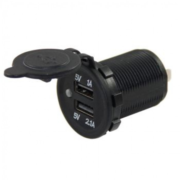IC-266C Pano Tipi USB 8-32V Giriş 5V 1A ve 5V 21A Çıkış Kulaksız 30mm ürün görseli 1