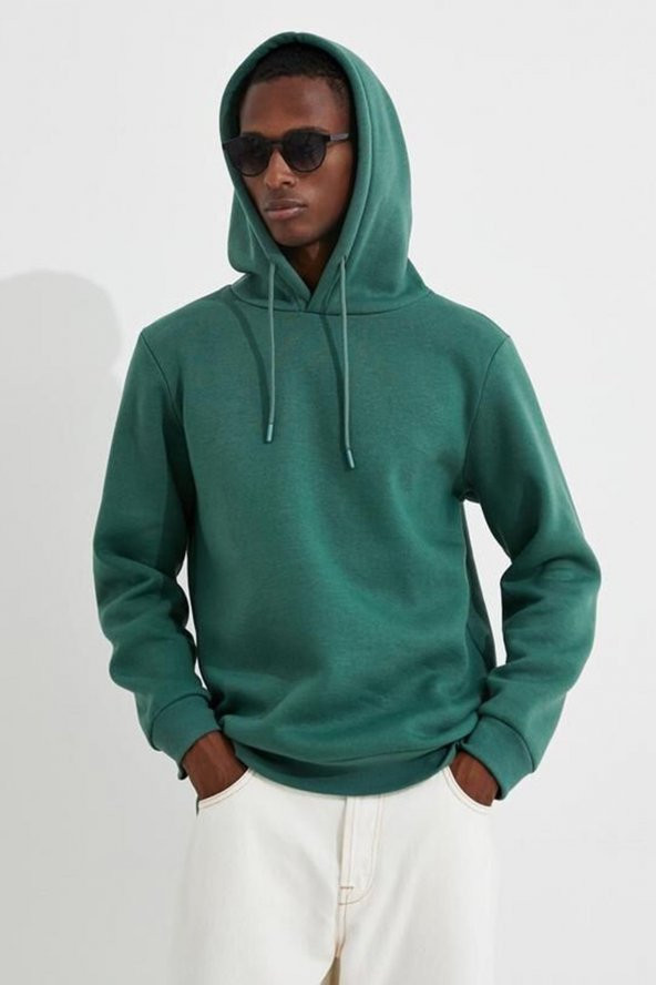 KOTON Erkek Basic Kapşonlu Sweatshirt 3wam70050mk - Resim 2