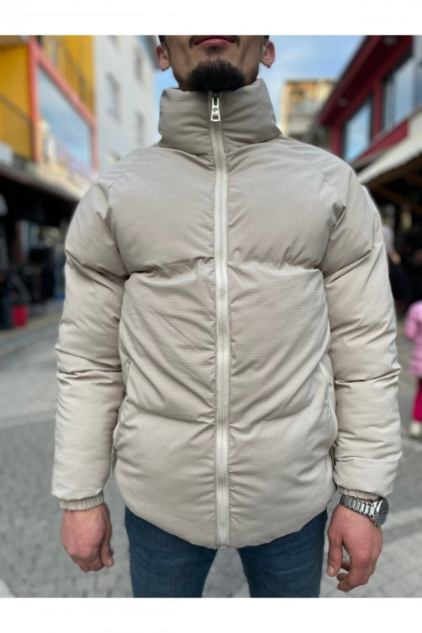 BLUES MODA STRK OVRSZ DİK YAKA ŞIK GÖRÜNÜMLÜ ŞİŞME MONT ürün görseli 1