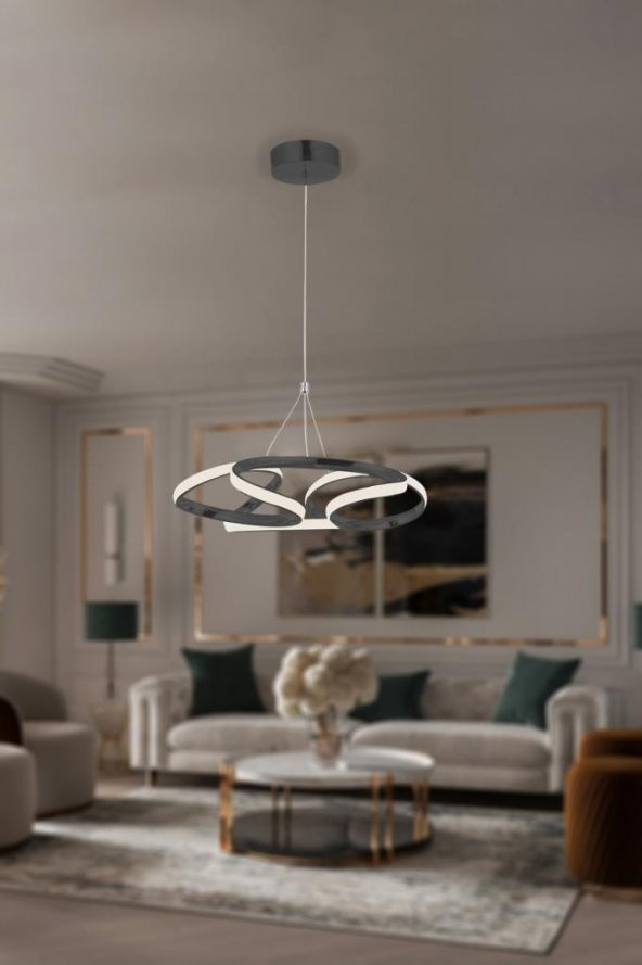 Eray Aydınlatma 920-40 Led Siyah Avize - Resim 2