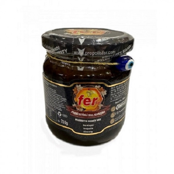 FER PROBİYOTİKLİ BAL KARIŞIM 230GR (ZERDEÇAL-PROPOLİS-GİNSENG) ürün görseli 1