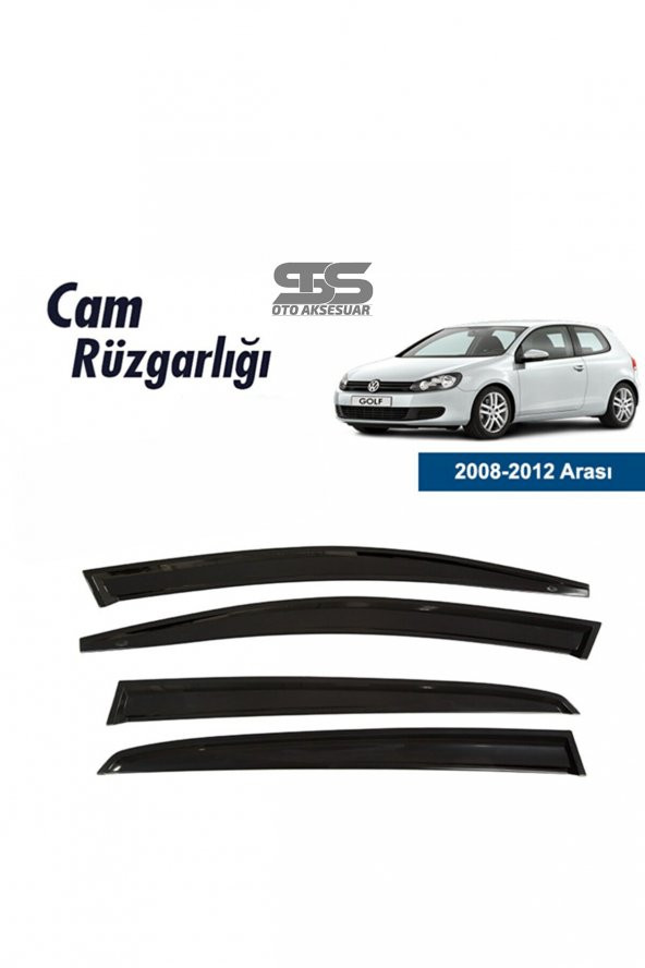 Cam Rüzgarlığı Volkswagen Golf 6 2008-2012 Mügen Tip Piano Black ürün görseli 1