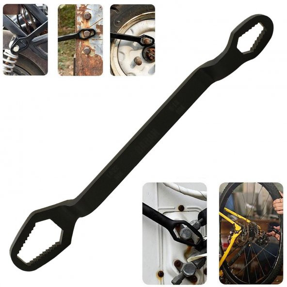 Çift Ağızlı Çok Amaçlı Anahtar Çelik İngiliz Torx Cırcır Anahtarı 8-13 / 14-22 mm ürün görseli 1