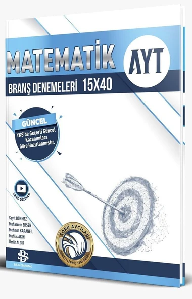 Bilgi Sarmal Yayınları AYT Matematik 15 x 40 Branş Denemeleri ürün görseli 1