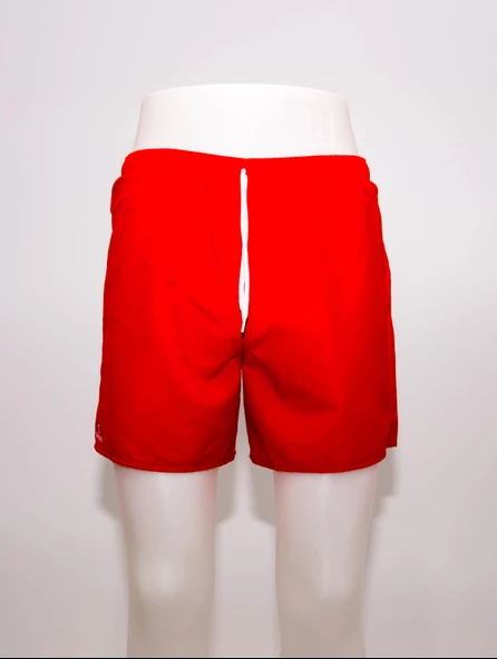 Erkek Deniz Şortu  Kısa Boardshort Fileli Kırmızı Meridyendukkan Trıbord ürün görseli 1