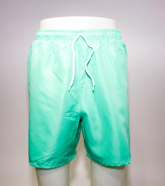 Erkek Deniz Şortu  Kısa Boardshort Fileli Yeşil Meridyendukkan Trıbord ürün görseli 1
