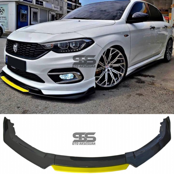 Üniversal Ön Ek 4 Parça Kanatlı Sarı Dilli Ön Lip ürün görseli 1