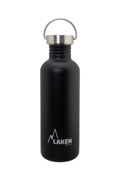 Laken Çelik 18/8 Vintage Basic Şişe 1L - Siyah LKBSH100NE ürün görseli 1