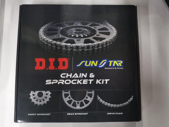 Did-Sunstar 2016-2020 Ducati Monster 1200 R Uyumlu Zincir Dişli Set Gold (Sarı) Renk ürün görseli 1