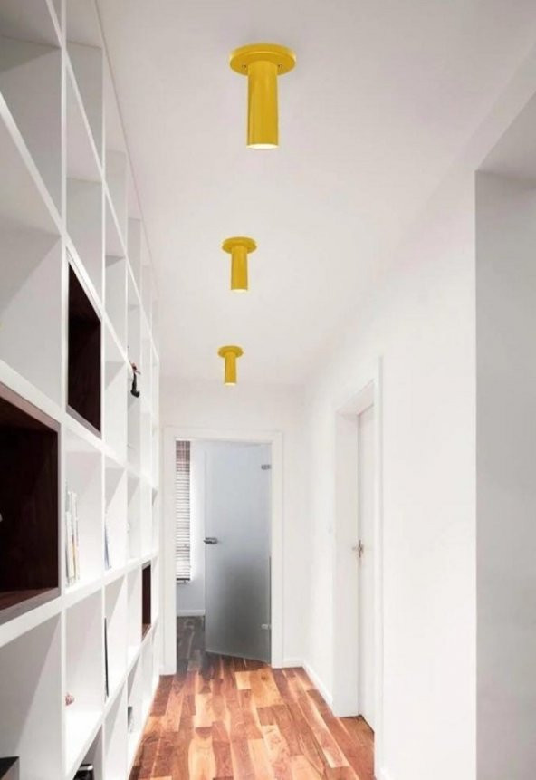 MYLIGHTS LED AVİZE ARMATÜR MODERN SPOT AMPUL EV İSYERİ CAFE İCİN UYGUN TASARIM SARI RENK ürün görseli 1