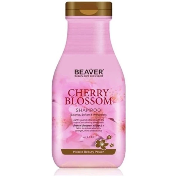 Beaver Cherry Blossom Shampoo Kiraz Ağacı Özlü Şampuan 350 ml ürün görseli 1