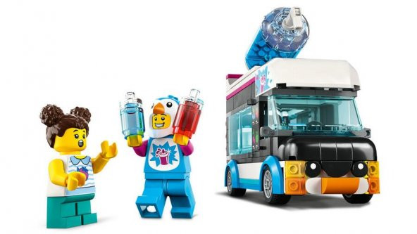 LEGO City 60384 Penguin Slushy Van - Resim 4