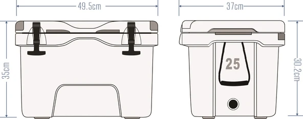 Icepeak Aden Plus Buzluk 25 Litre - Resim 5