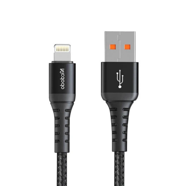 Mcdodo CA-2261 İphone Hızlı Data-Şarj Kablo 3A 1Mt - Siyah ürün görseli 1