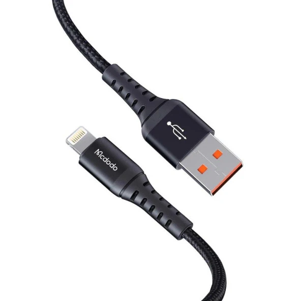 Mcdodo CA-2261 İphone Hızlı Data-Şarj Kablo 3A 1Mt - Siyah - Resim 2