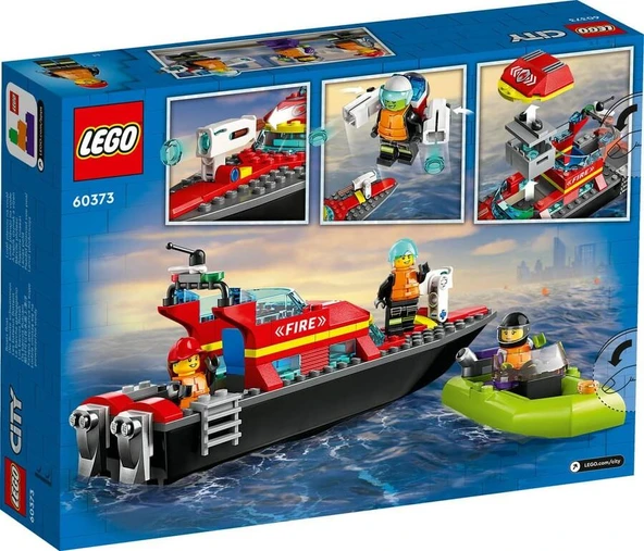 LEGO City 60373 Fire Rescue Boat - Resim 2