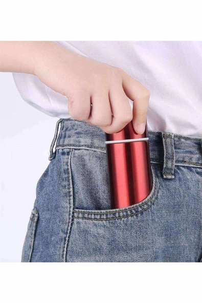 Termos 304 Paslanmaz Çelik Çift Katman 150 Ml Cep Tipi Mini Ufak Termos -523 ürün görseli 1