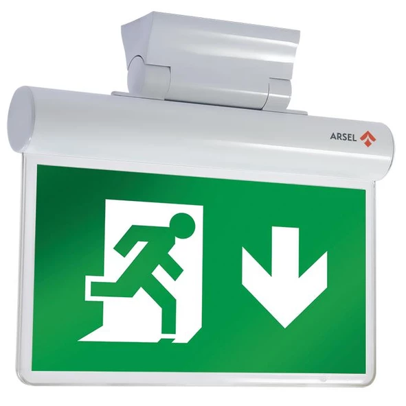 Arsel Sfs SFS30-3-L Acil Çıkış Yönlendirme Armatürü Sürekli ve Kesintide 180 Dak. Yanan 11xF LED ürün görseli 1