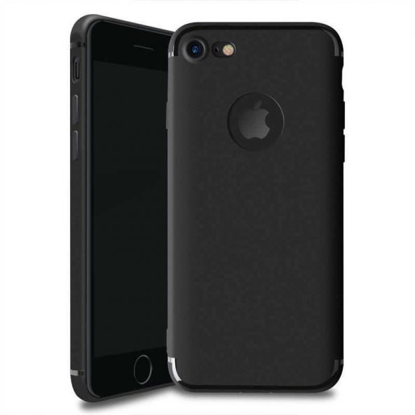 iPhone 7 Kılıf İnce Mat Silikon Kılıf Simple Case + Kırılmaz Cam ürün görseli 1
